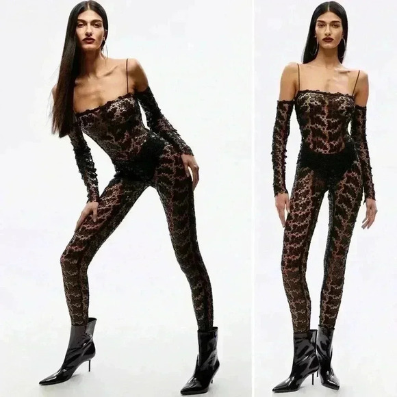 THE NEW ARRIVALS İlkyaz Özel Moss Jumpsuit in El Hedonismo Size 36 EU 2-4 US - Picture 3 of 17